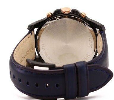 Fossil Fossil Bannon  FS5061,  сша мужские часы на браслете кожа + текстиль боковой вид