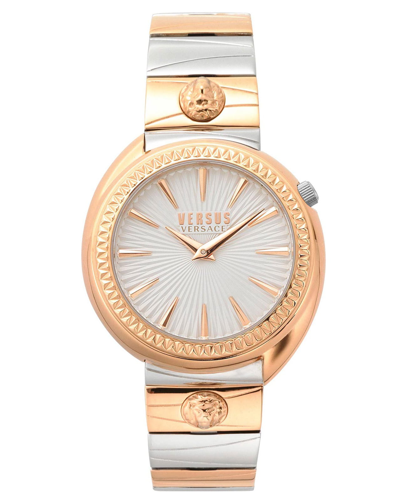 Versus Versace VSPHF0920  VSPHF0920 кварцевые женские часы белый циферблат, браслет сталь с ip покрытием — вид спереди