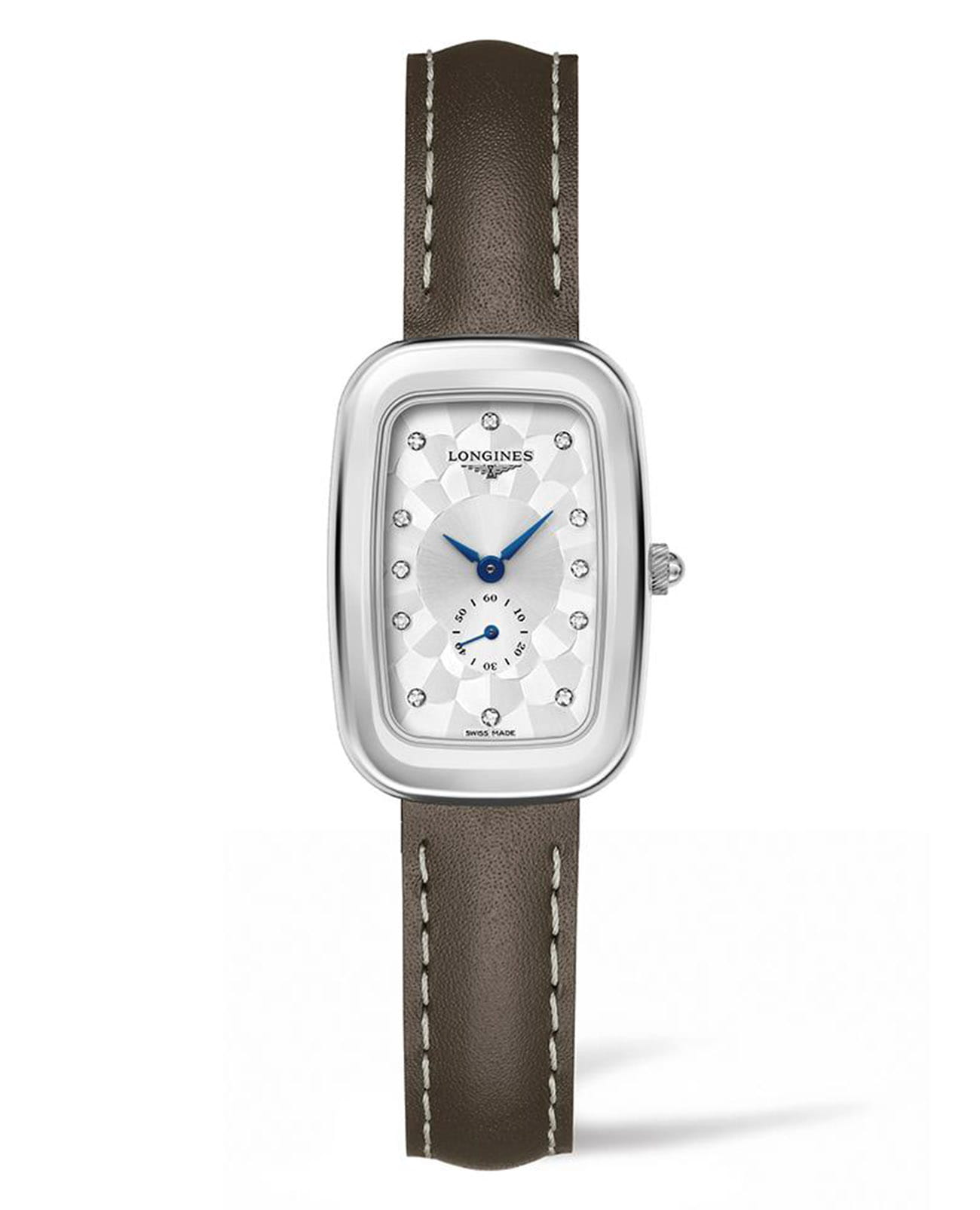 Longines Longines Equestrian Boucle L6.141.4.77.2  L61414772 кварцевые женские часы белый циферблат, браслет нержавеющая сталь — вид спереди