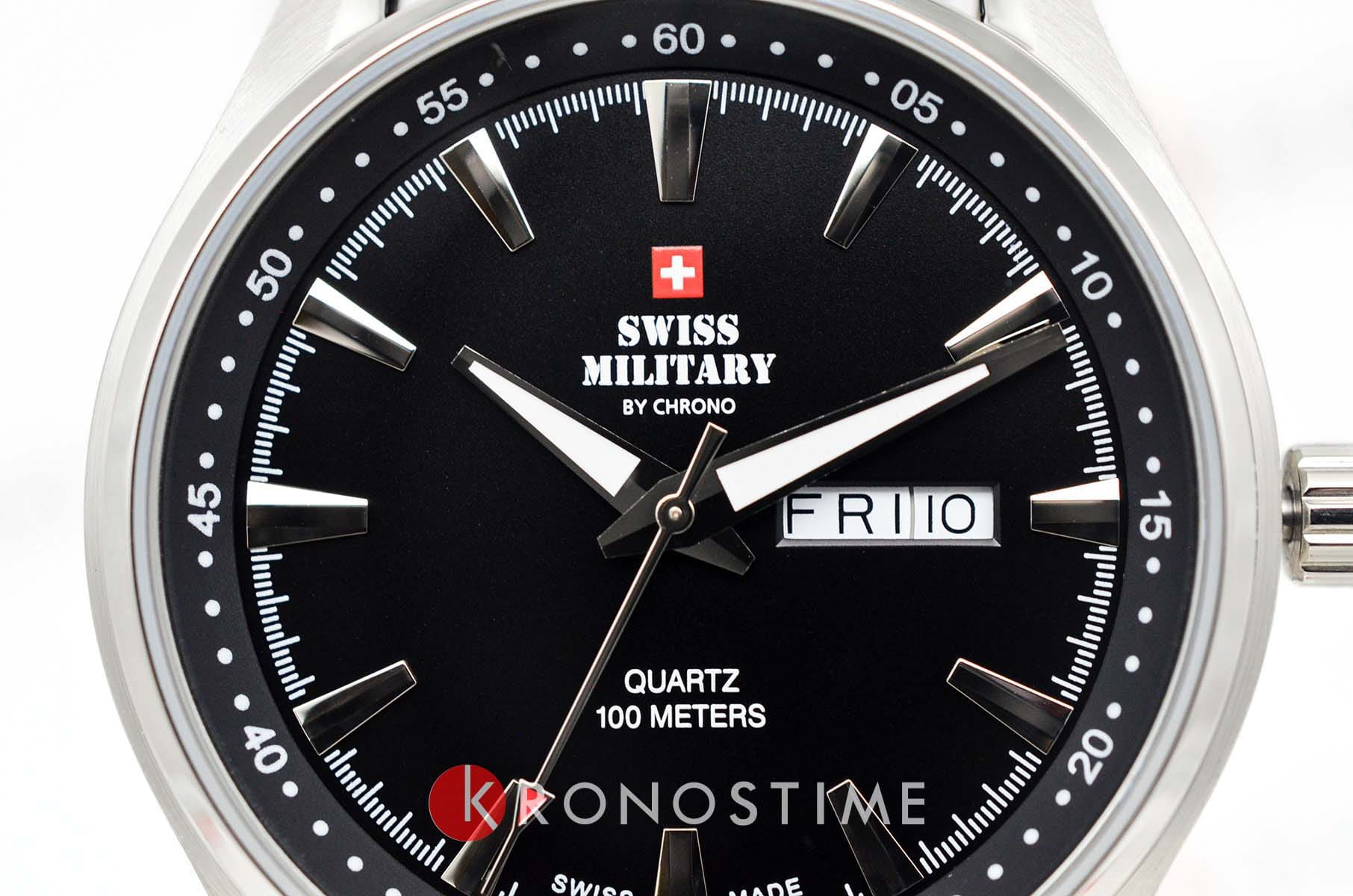 Swiss Military by Chrono Swiss Military by Chrono SM34027.05 мужские часы черный циферблат на запястье