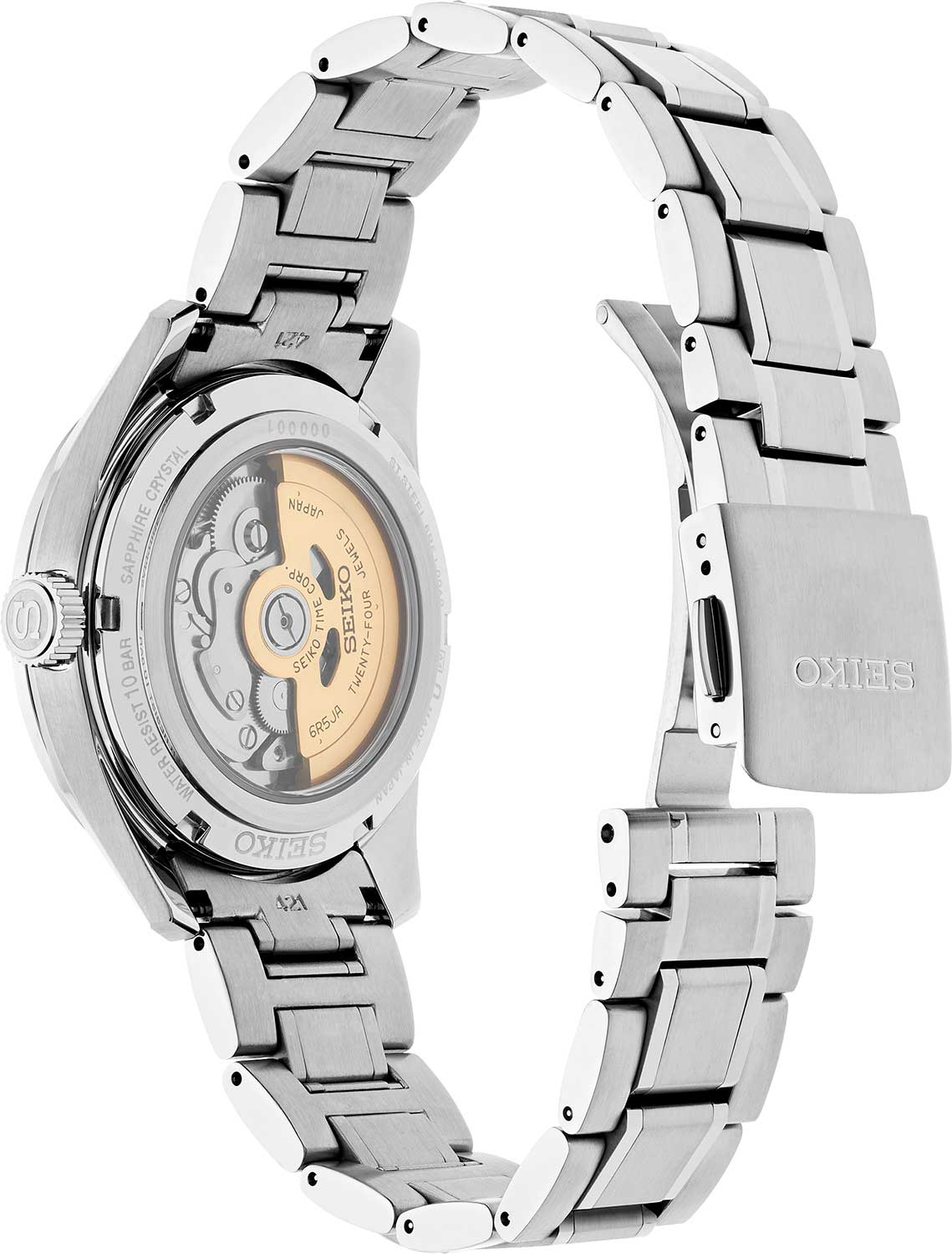 Seiko Seiko Presage Sharp Edged Series SPB417 мужские часы синий циферблат на запястье