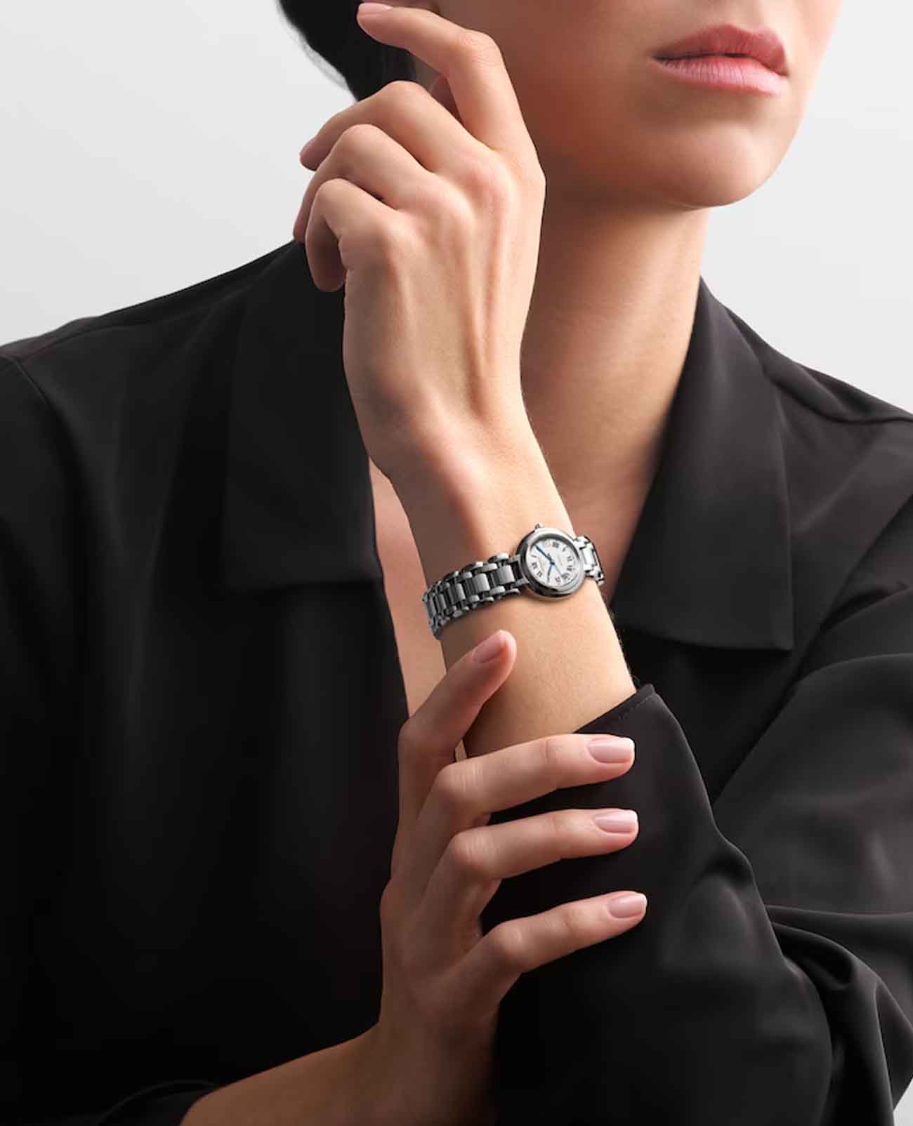 Оригинальные часы Longines Longines PrimaLuna L8.111.4.71.6 механические калибр механизма l592 общий вид