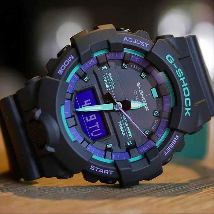 Casio Casio G-Shock GA-800BL-1A электронные часы с аксессуарами мужские часы модель GA-800BL-1AER