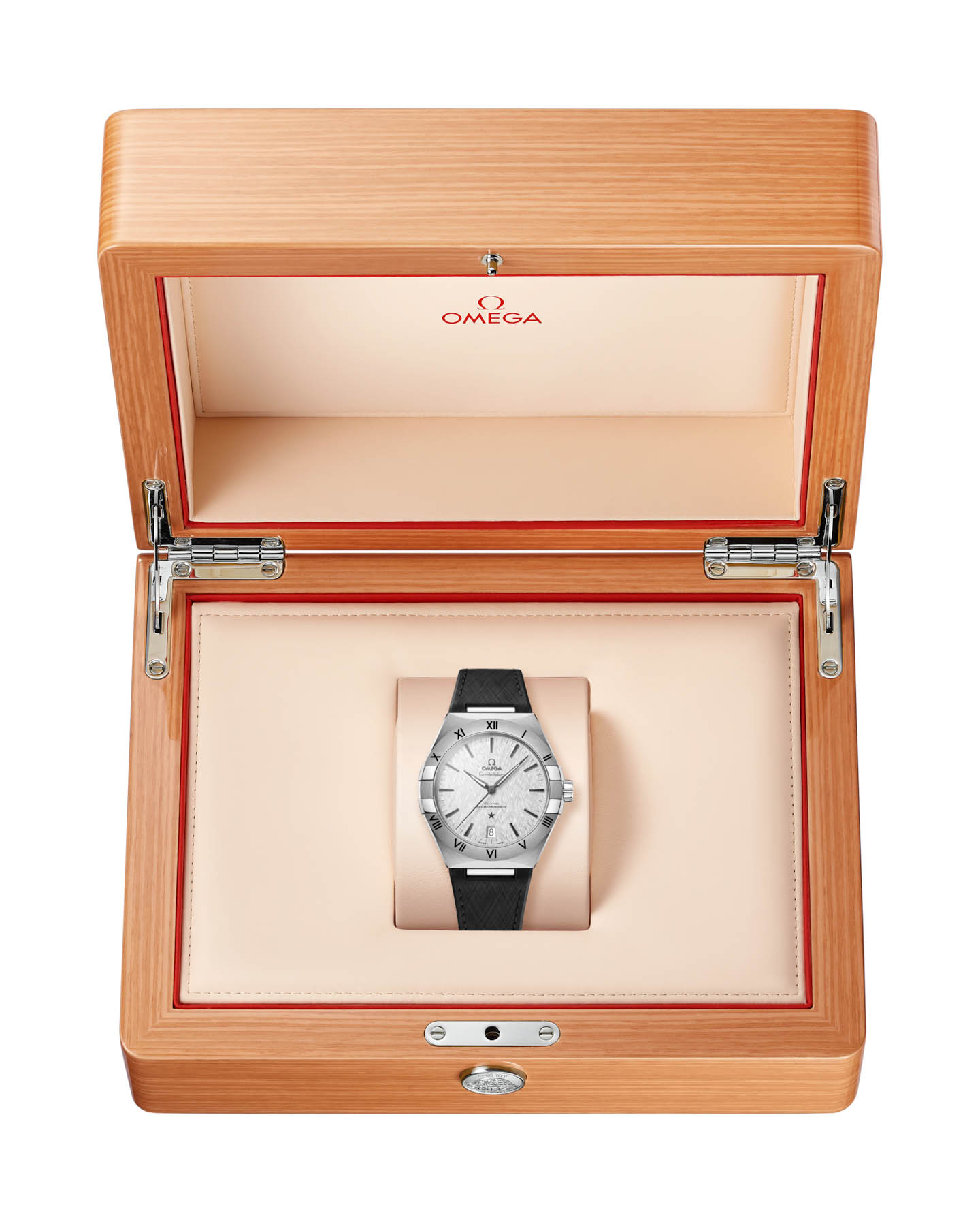 Omega Omega Constellation 131.12.41.21.06.001, constellation швейцария мужские часы на браслете каучук боковой вид