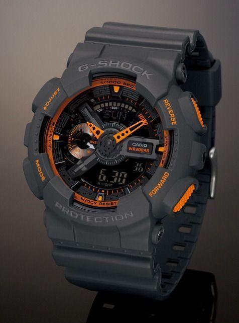 Casio Casio G-Shock GA-110TS-1A4, g-shock япония мужские часы на браслете пластик боковой вид