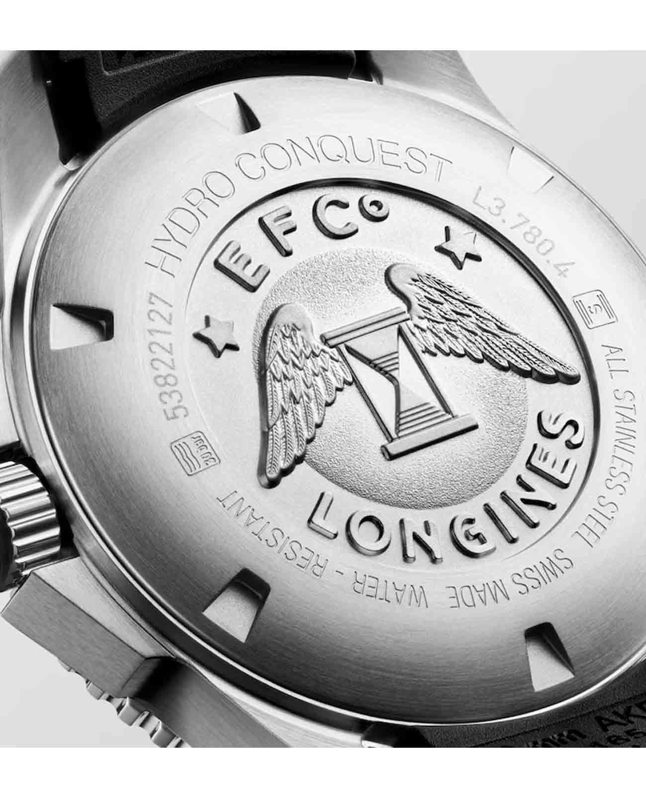 Longines L37804569 мужские часы застежка крупным планом
