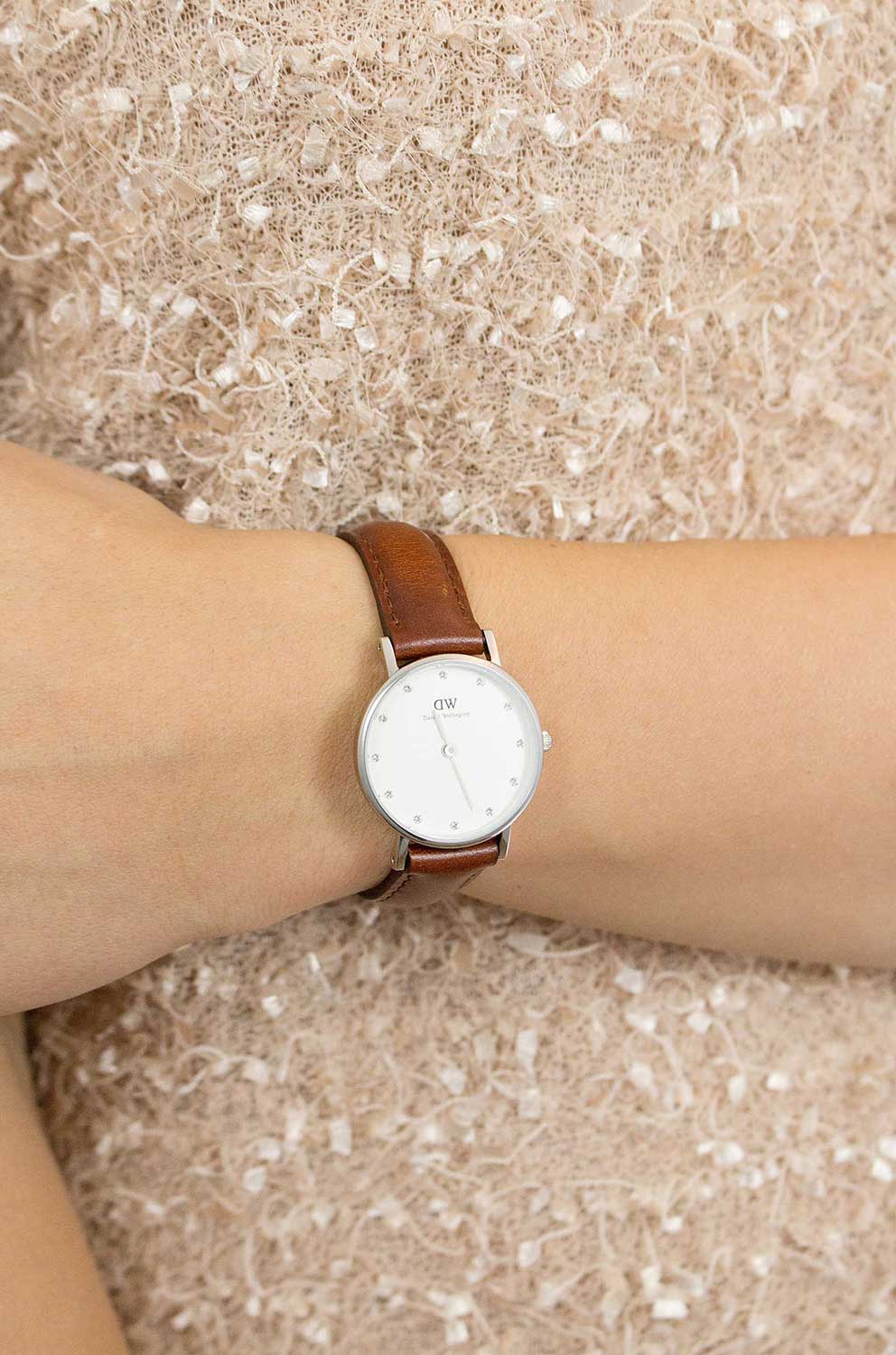 Daniel Wellington Daniel Wellington Classic St Mawes DW00100067,  швеция женские часы на браслете кожаный боковой вид