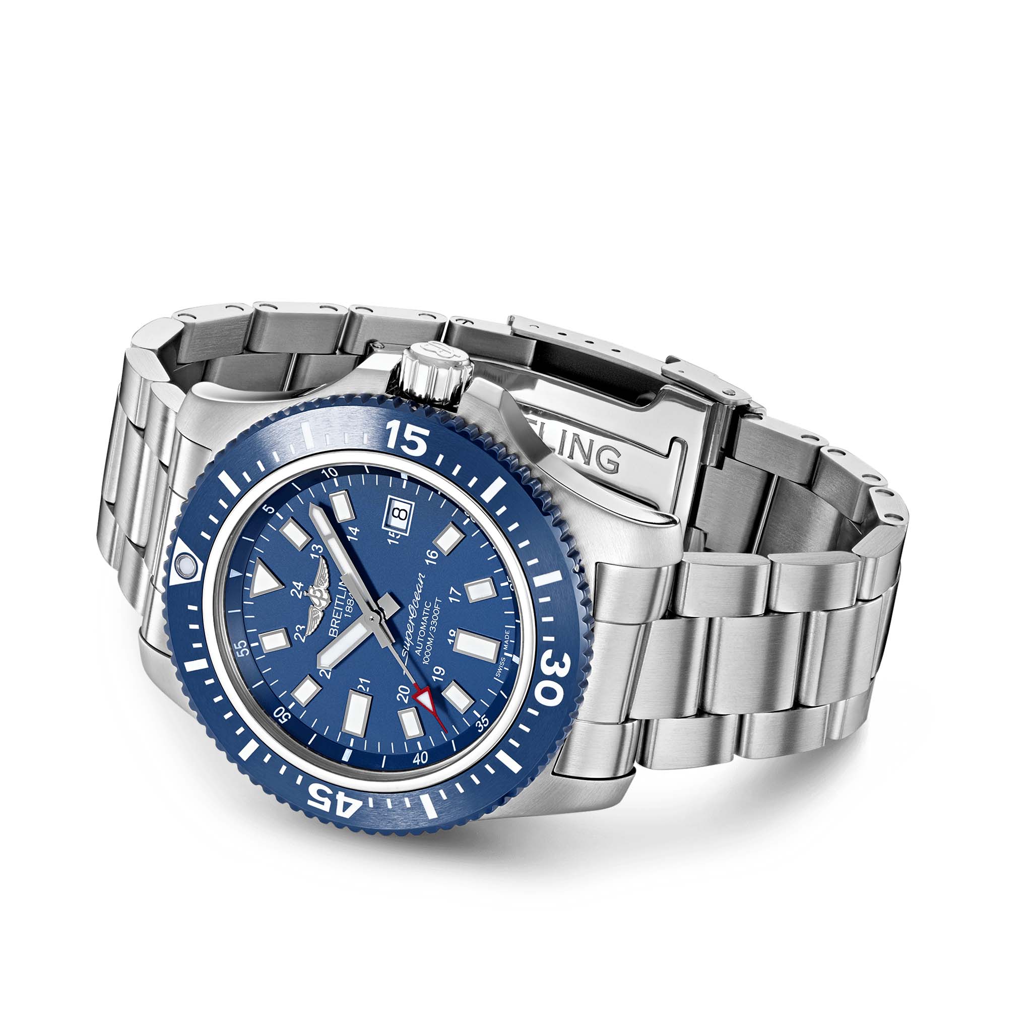 Breitling Breitling Superocean 44 Special Y17393161C1A1, superocean швейцария мужские часы на браслете нержавеющая сталь боковой вид