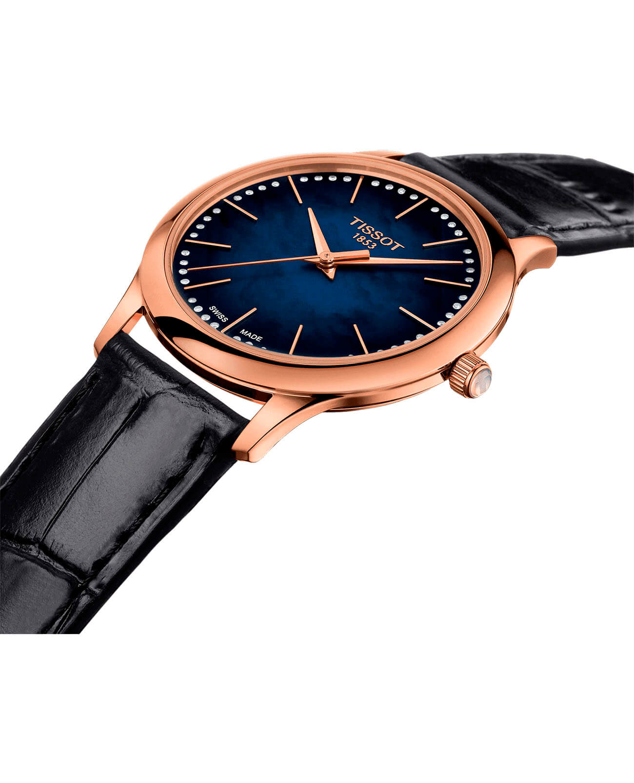 Tissot Tissot Excellence Lady 18K Gold T926.210.76.131.00, t gold швейцария женские часы на браслете кожаный боковой вид