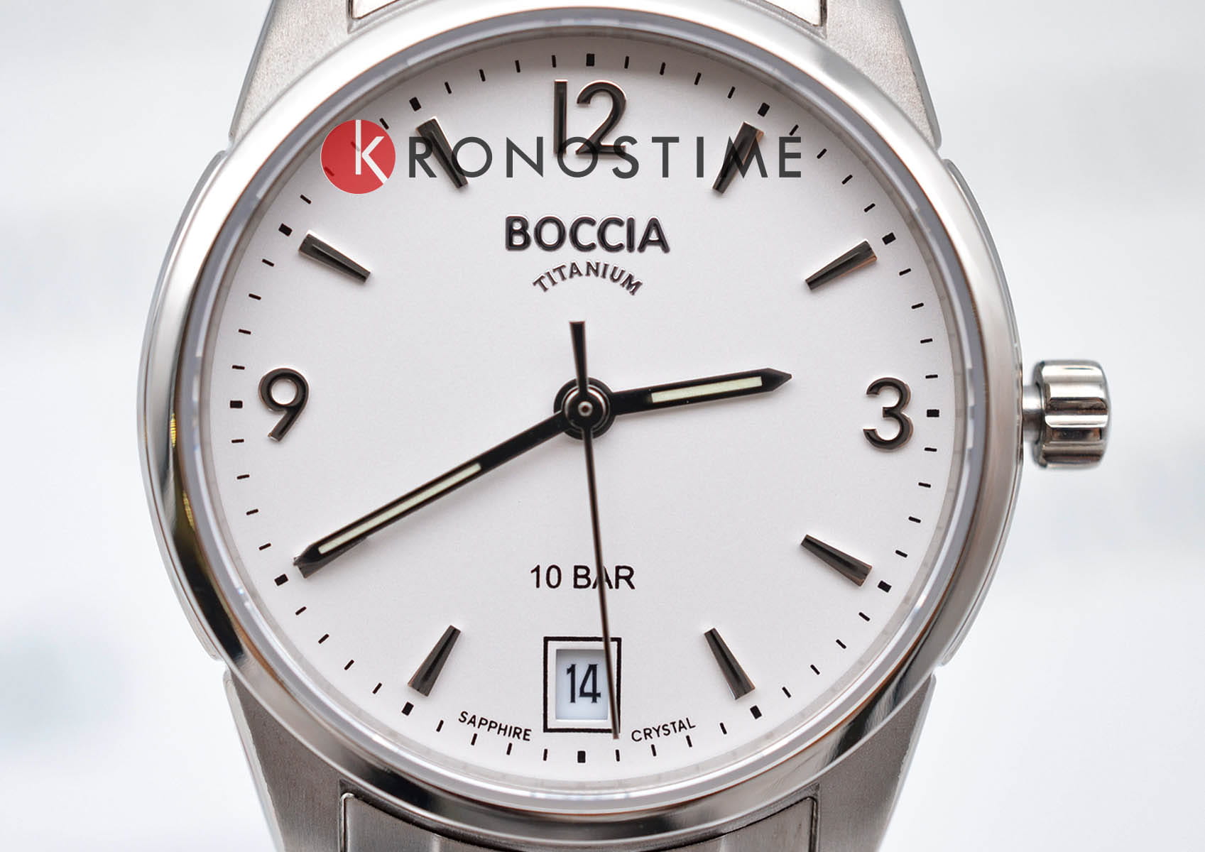 Boccia Titanium Boccia Titanium 3272-03,  германия женские часы на браслете титановый боковой вид