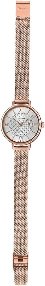 Casio Casio Sheen SHE-4059PGM-7AUDF, sheen япония женские часы на браслете нержавеющая сталь с ip-покрытием боковой вид