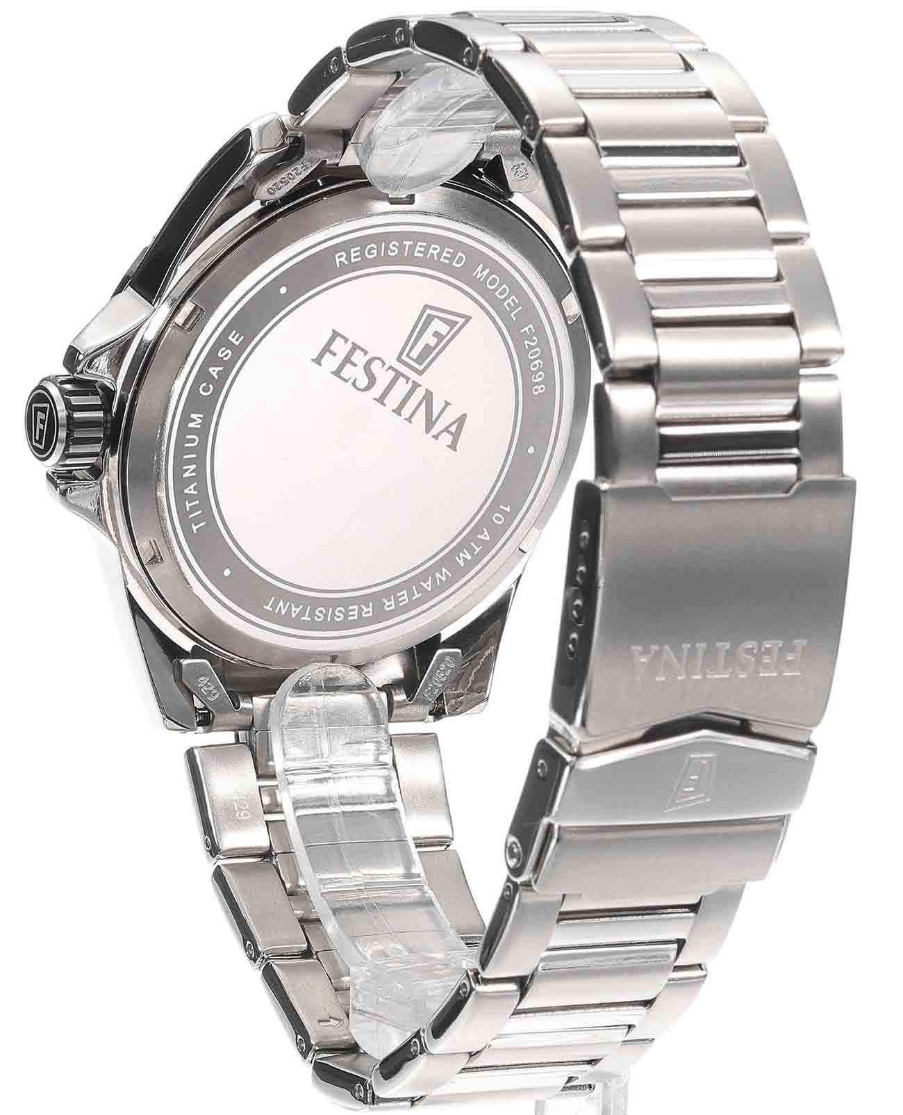 Festina Festina Titanium F20698/1  - задняя крышка титан корпуса, испания часы