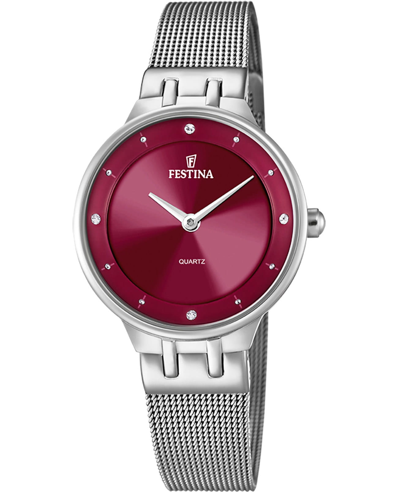 Festina Festina Mademoiselle F20597/2  F20597/2 кварцевые женские часы  циферблат, браслет нержавеющая сталь 316l — вид спереди