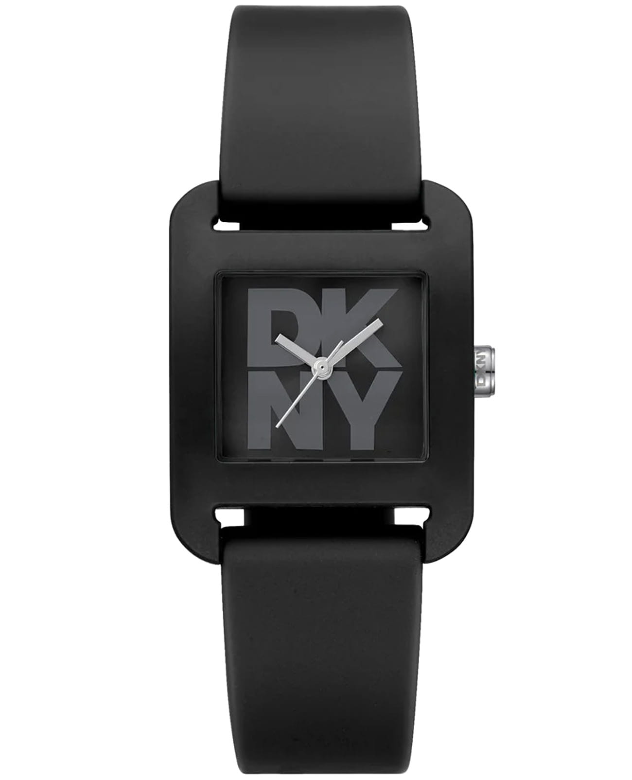 DKNY DKNY City Sport DK1L002P0025  DK1L002P0025 кварцевые женские часы черный циферблат, браслет силикон — вид спереди