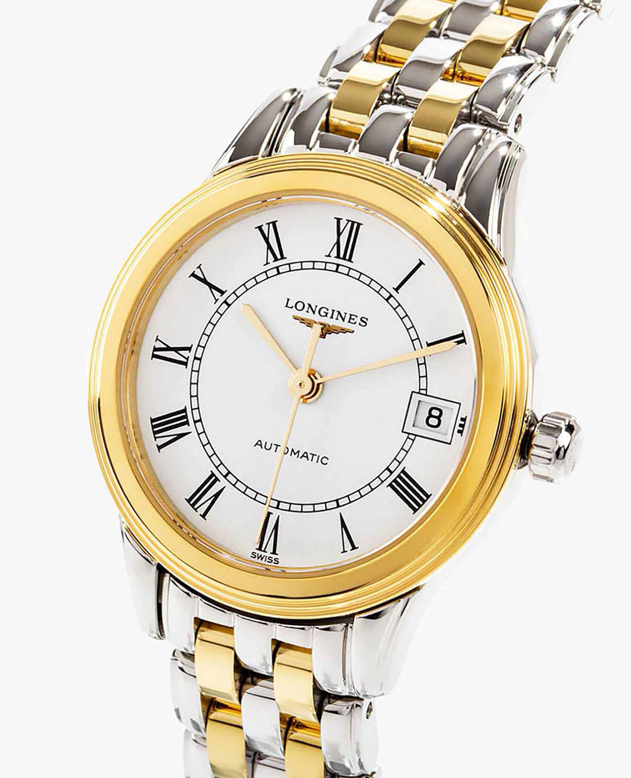 Longines L42743217 женские часы застежка крупным планом