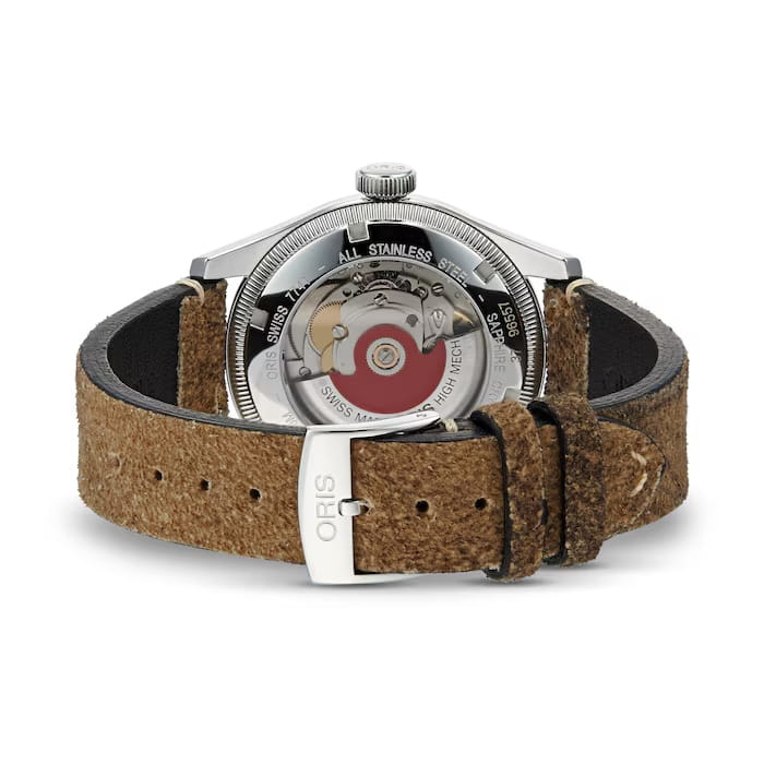 Oris Oris Big Crown Pointer Date 01 754 7741 4068-07 5 20 50, big crown швейцария мужские часы на браслете кожаный боковой вид