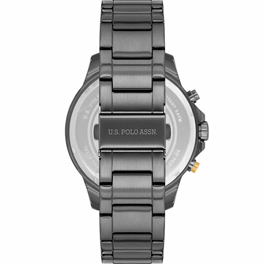 U.S. Polo Assn. U.S. Polo Assn. Crossing USPA1034-02,  сша мужские часы на браслете нержавеющая сталь с ip-покрытием боковой вид
