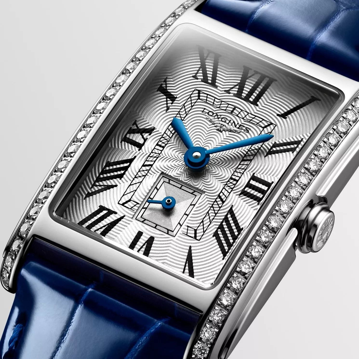 Longines Longines DolceVita L5.512.0.71.7 кварцевые женские часы часы крупный план серебристый циферблата