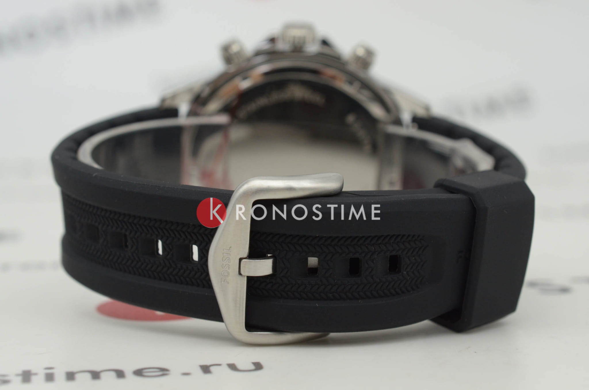 Fossil Fossil Bannon BQ2494 кварцевые мужские часы часы крупный план черный циферблата