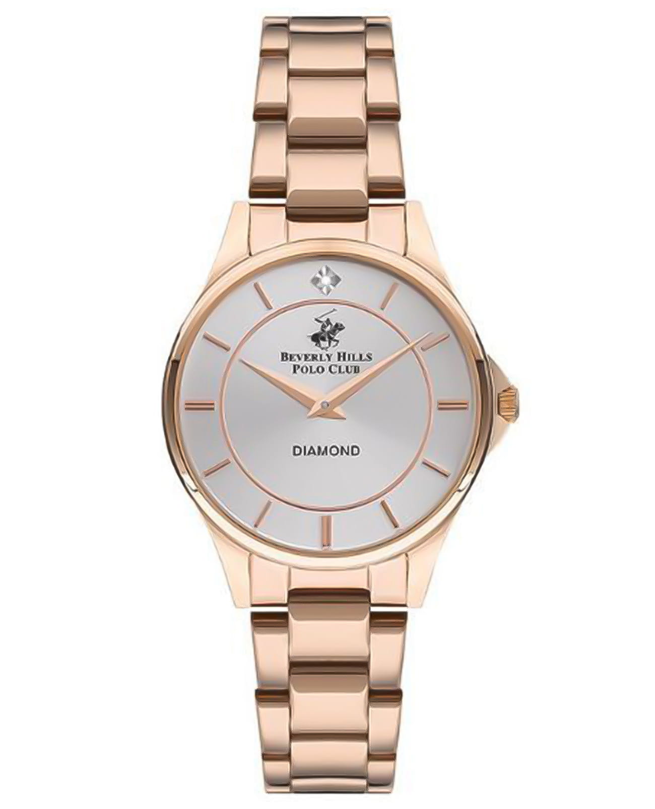 Beverly Hills Polo Club Beverly Hills Polo Club BP3241X.430  BP3241X.430 кварцевые женские часы серебристый циферблат, браслет сталь с ip покрытием — вид спереди