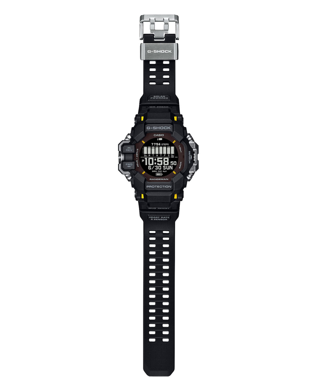 Casio Casio G-Shock GPR-H1000-1 электронные мужские часы часы крупный план антрацитовый циферблата