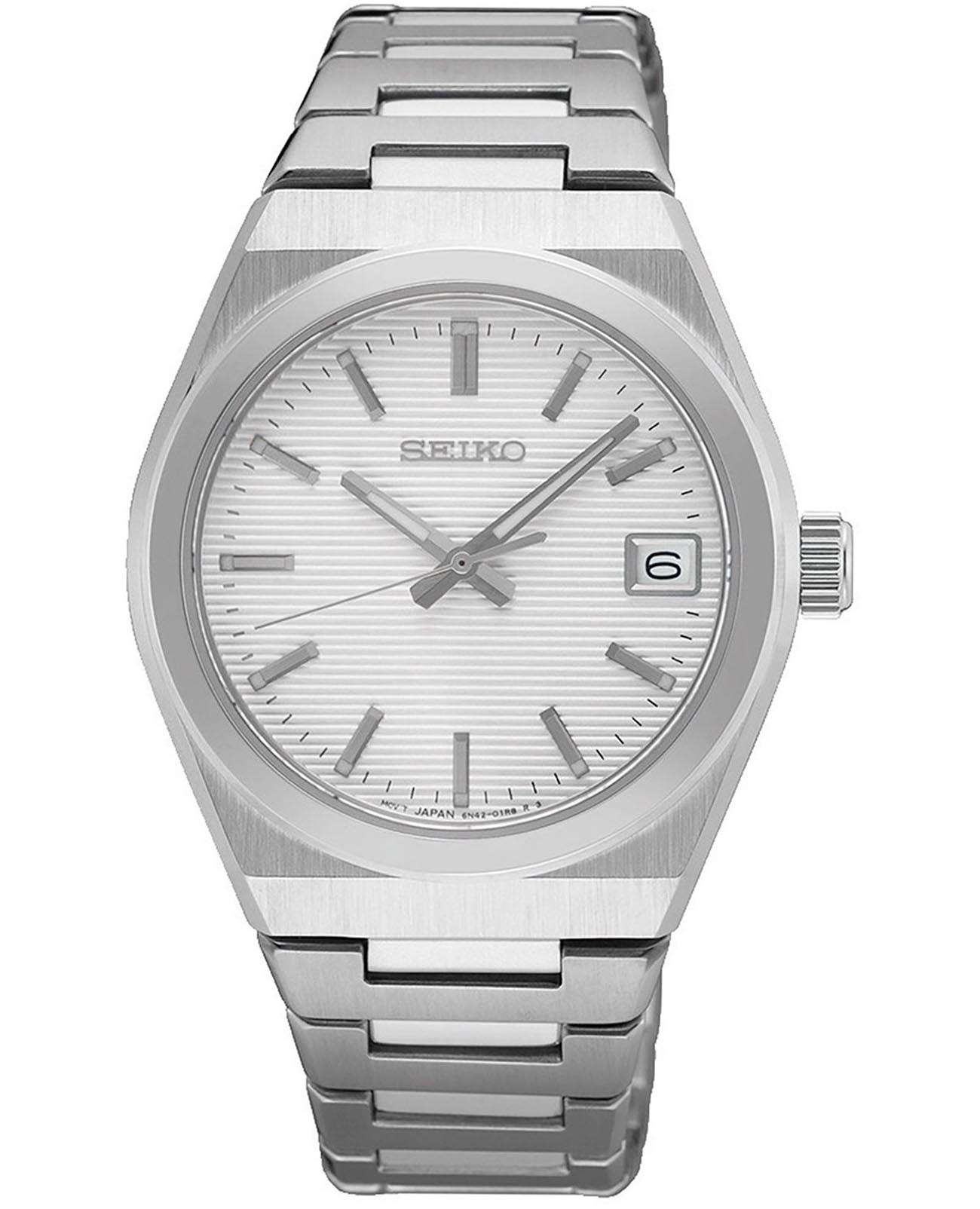 Seiko Seiko Conceptual Series Dress SUR573P1  SUR573P1 кварцевые женские часы белый циферблат, браслет нержавеющая сталь — вид спереди