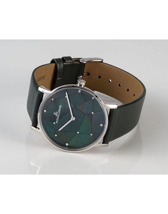 Jacques Lemans Jacques Lemans 1-2050A,  австрия женские часы на браслете кожаный боковой вид