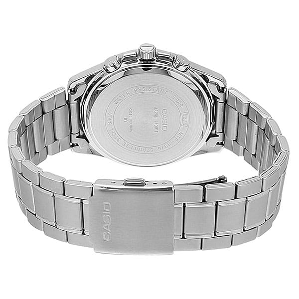 Casio Casio Collection MTP-1375D-1A (MTP-1375D-1A) кварцевые мужские часы часы крупный план черный циферблата