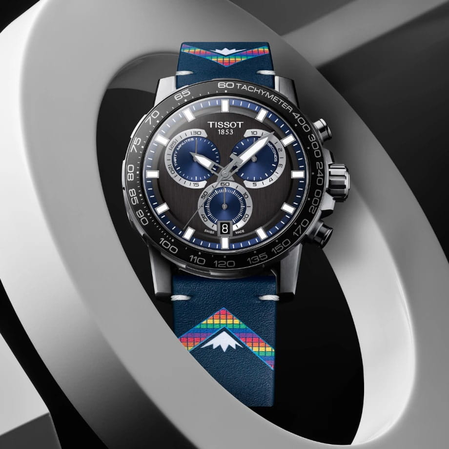 Tissot Tissot SuperSport Chrono T125.617.17.051.03A, t-sport швейцария мужские часы на браслете кожа + текстиль боковой вид