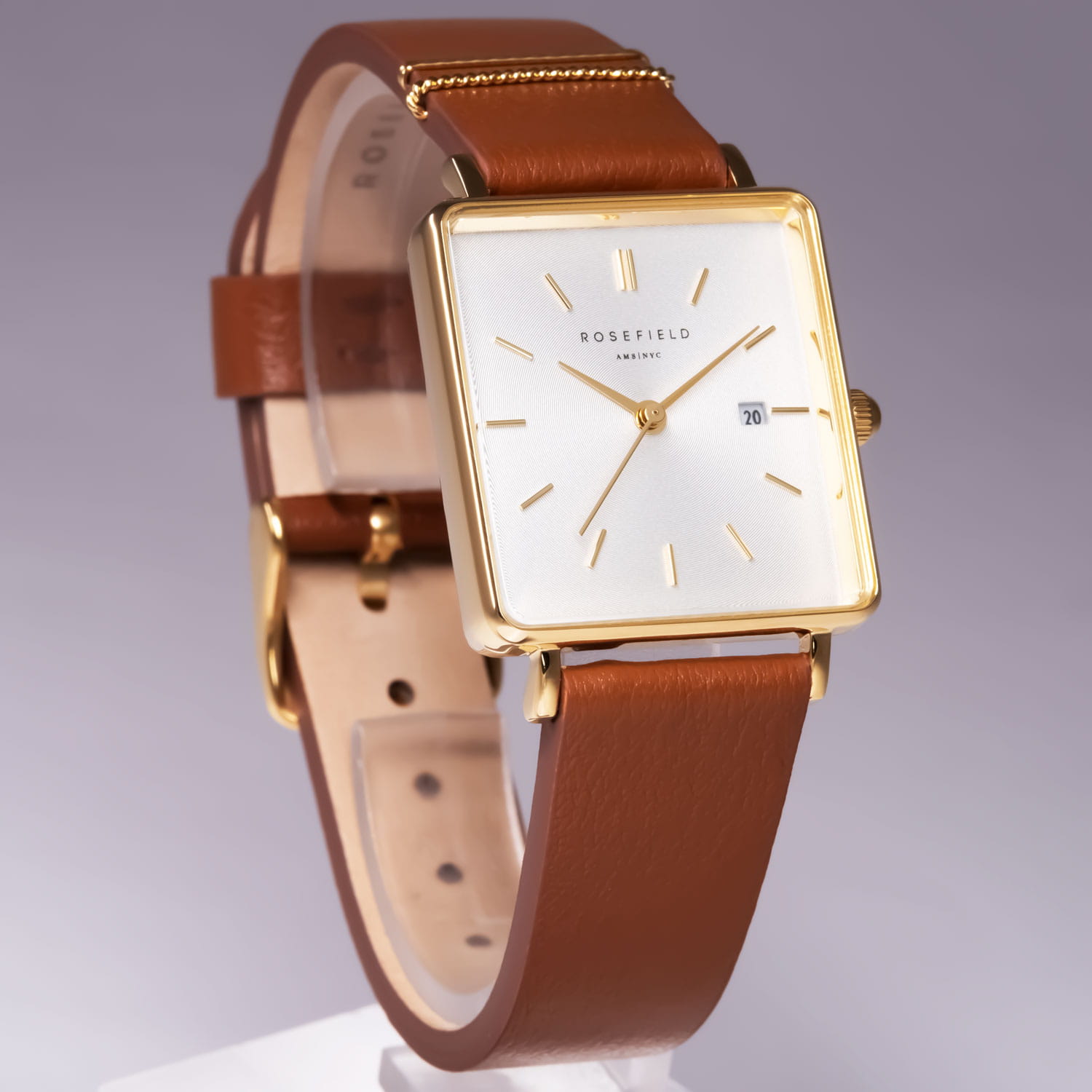 Rosefield Rosefield The Boxy QSCG-Q029 , наручные женские часы фото под углом