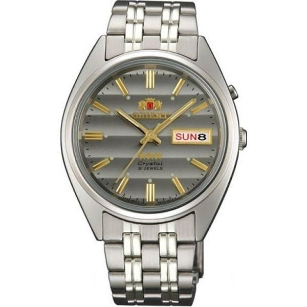 Orient Orient EM0401PK (FEM0401PK)  FEM0401PK механические мужские часы серый циферблат, браслет  — вид спереди