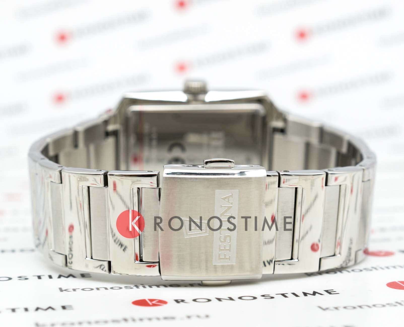 Festina Festina On The Square F20677/2 мужские часы белый циферблат на запястье