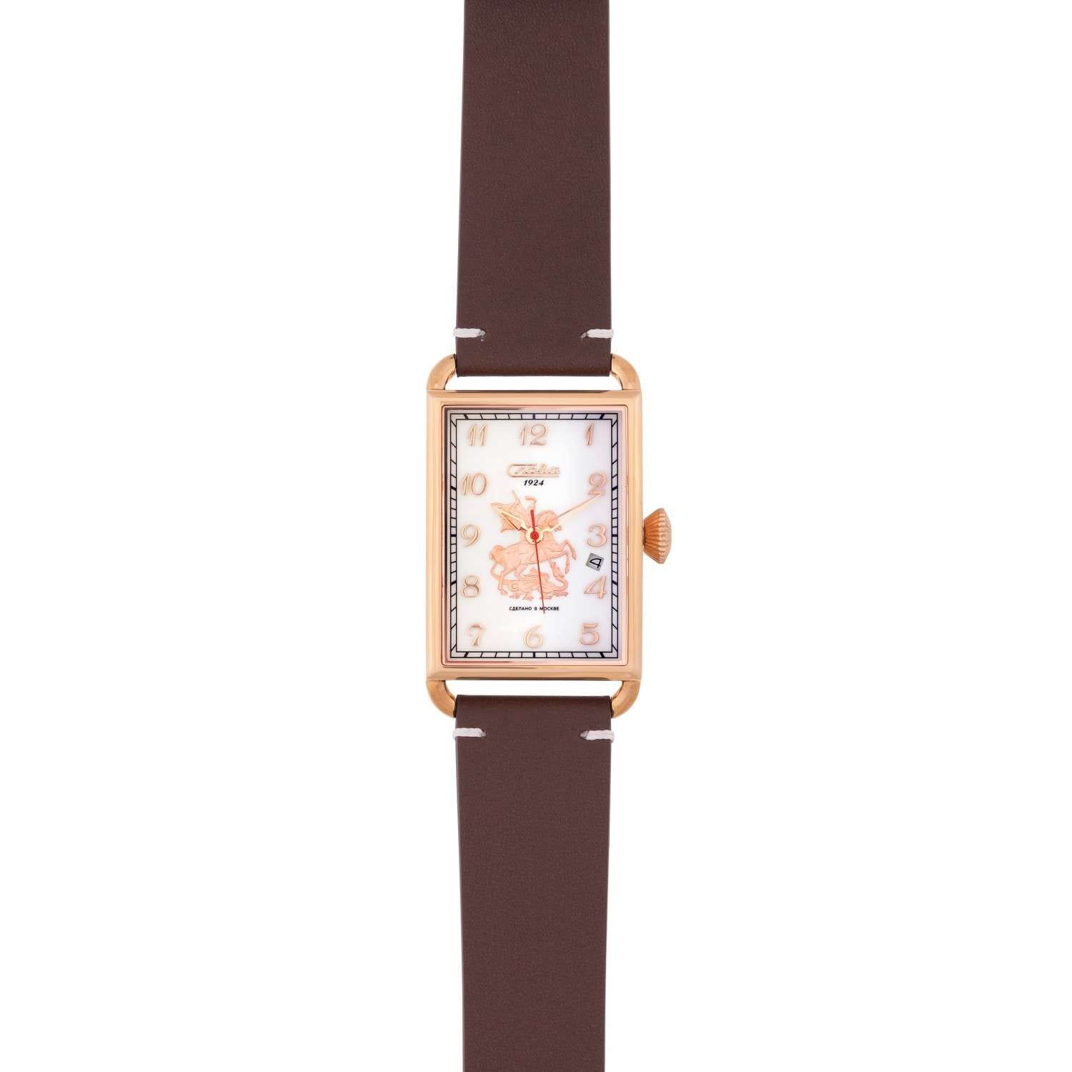 Слава 8703785/300-2414 мужские часы застежка крупным планом