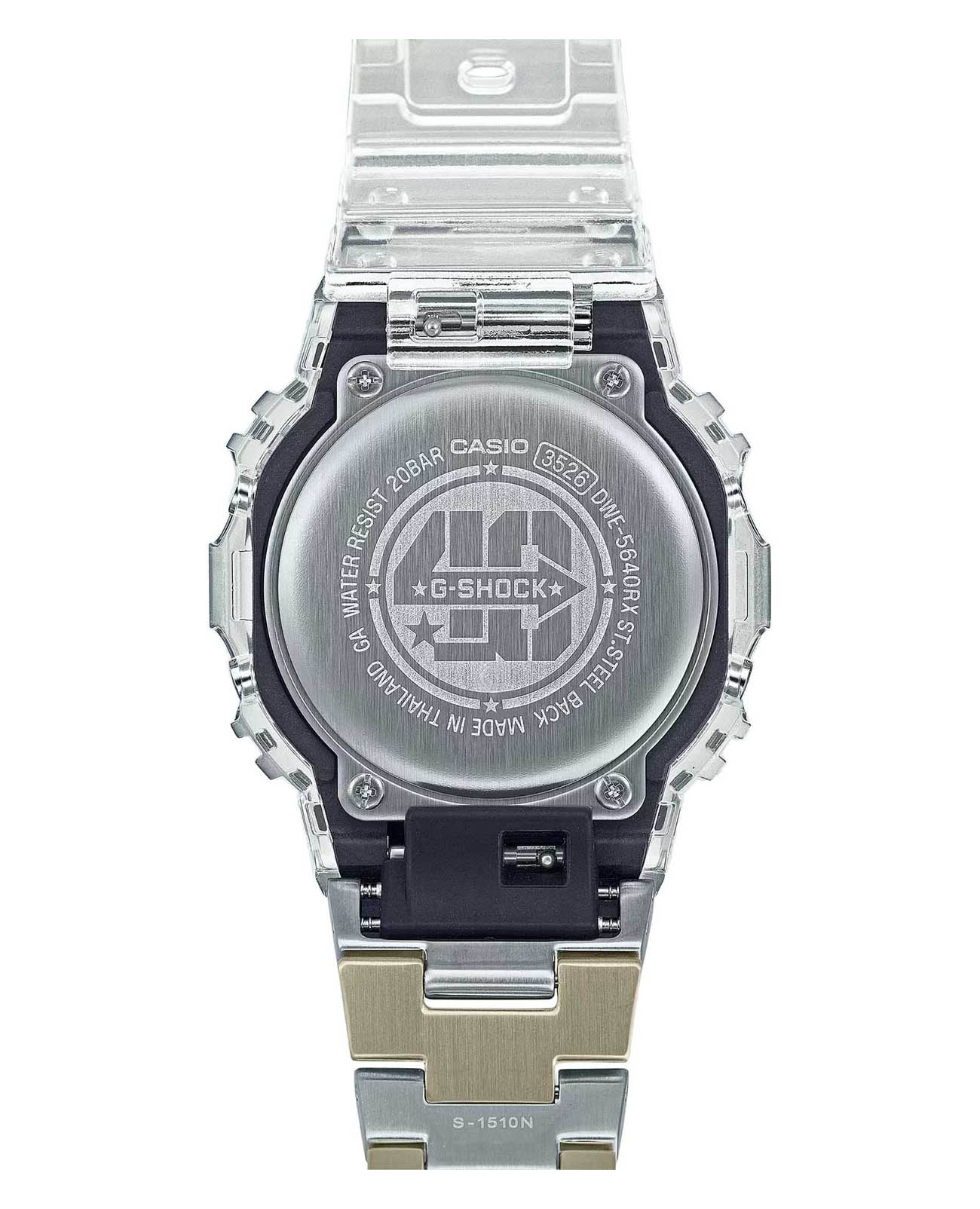Casio Casio G-Shock DWE-5640RX-7, g-shock япония мужские часы на браслете нержавеющая сталь с ip-покрытием боковой вид