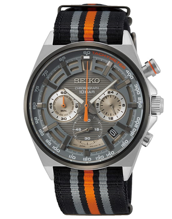 Seiko Seiko Conceptual Series Sports SSB403P1  SSB403P1 кварцевые мужские часы серый циферблат, браслет нержавеющая сталь — вид спереди