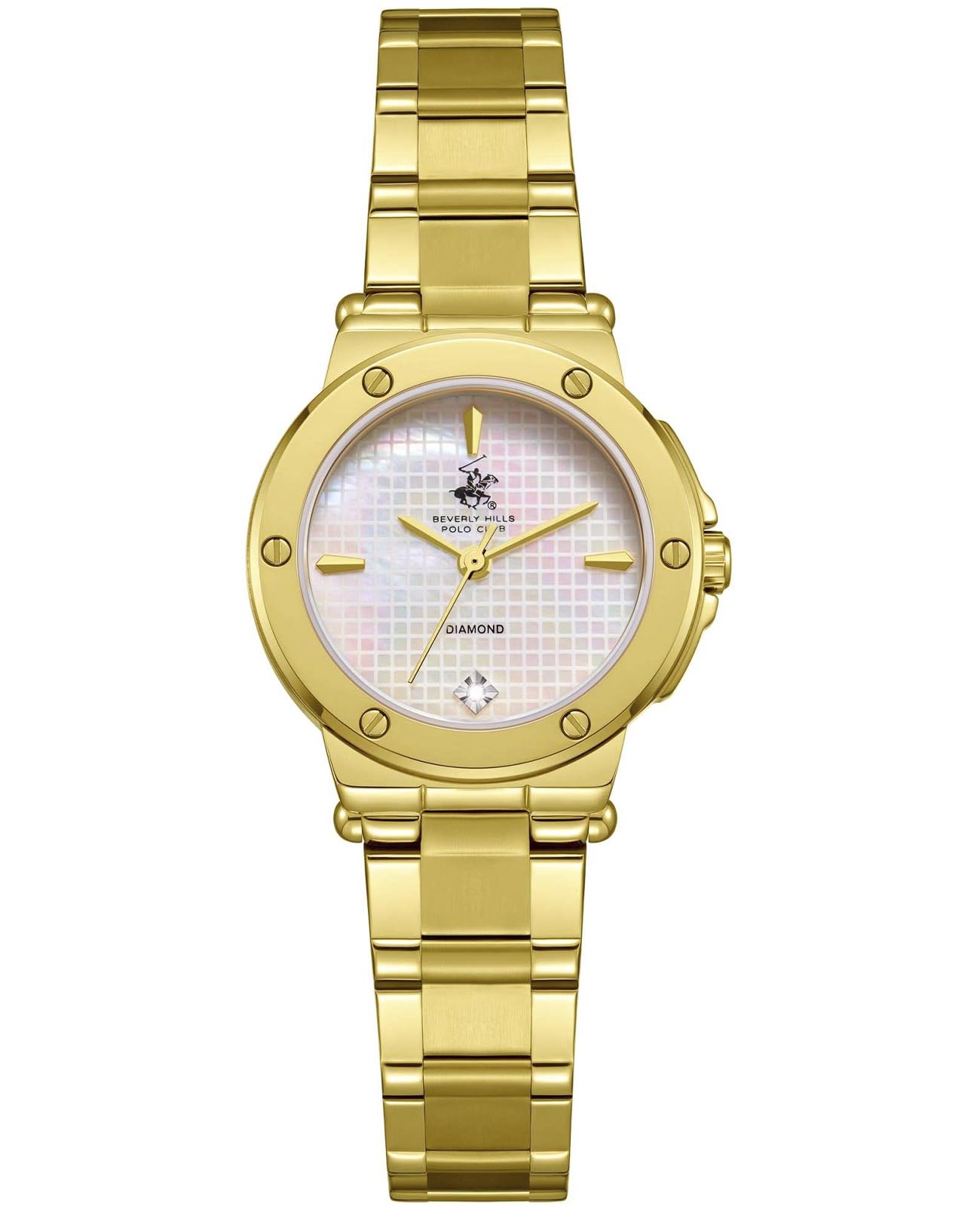 Beverly Hills Polo Club Beverly Hills Polo Club BP3769X.120  BP3769X.120 кварцевые женские часы перламутровый циферблат, браслет нержавеющая сталь с ip-покрытием — вид спереди