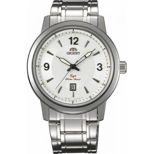 Orient Orient UNF1006W (FUNF1006W)  FUNF1006W  мужские часы белый циферблат, браслет  — вид спереди