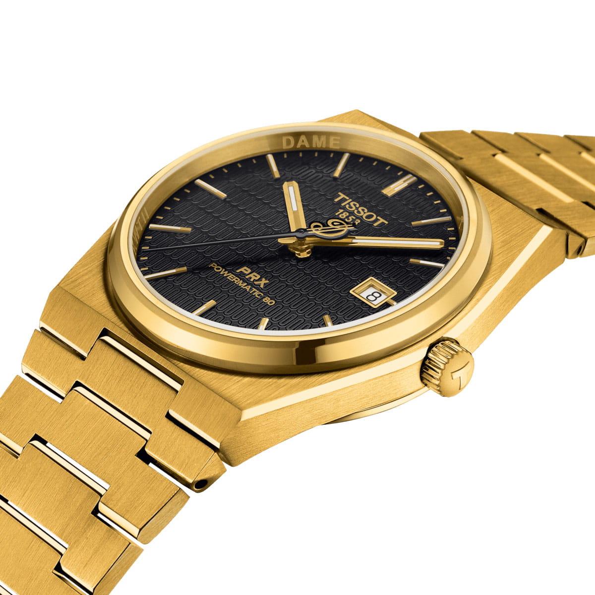 Tissot Tissot PRX Powermatic 80 Damian Lillard Special Edition T137.407.33.051.00 мужские часы золотой циферблат на запястье