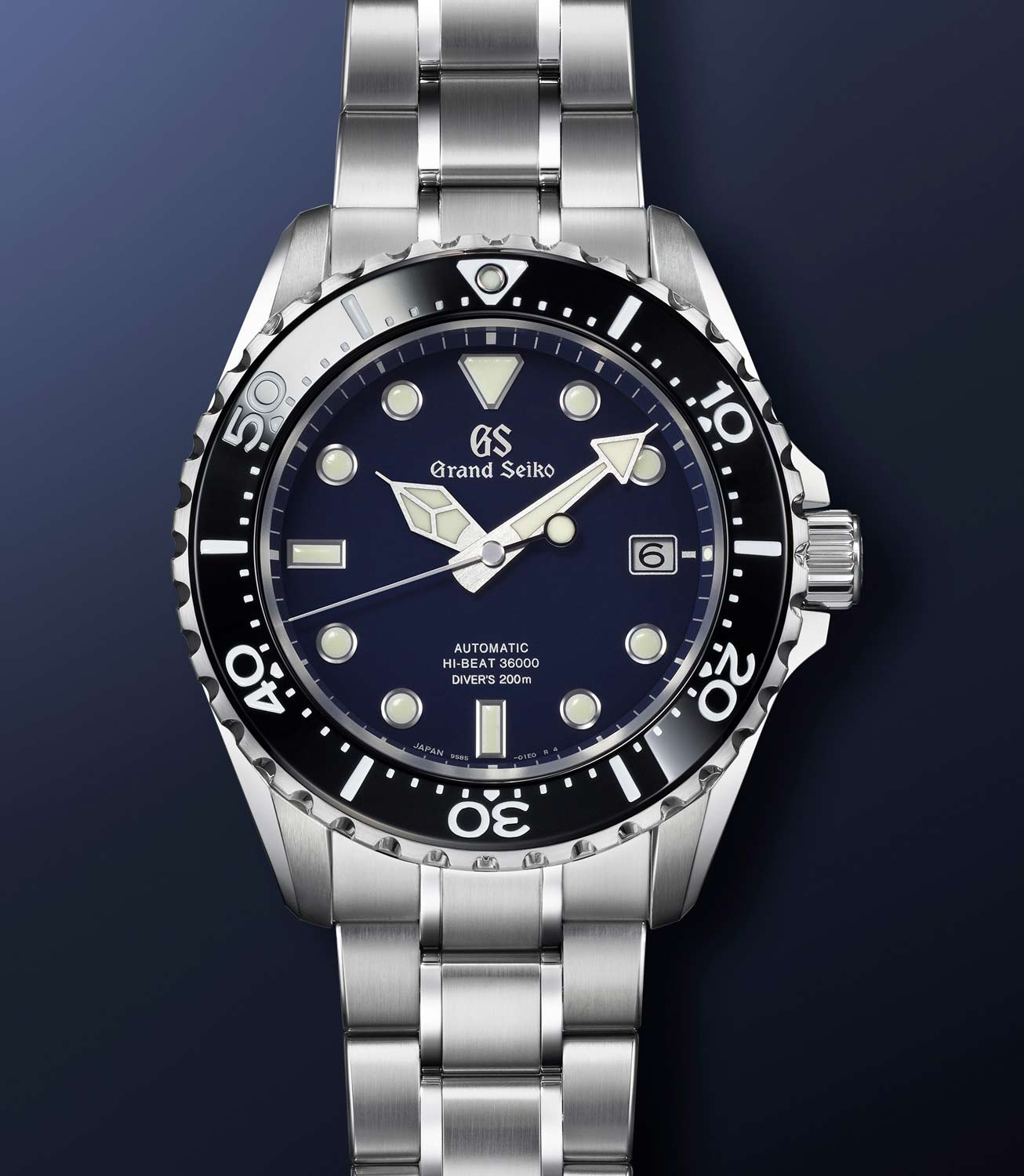 Seiko Seiko Grand Seiko SBGH289G механические мужские часы часы крупный план синий циферблата