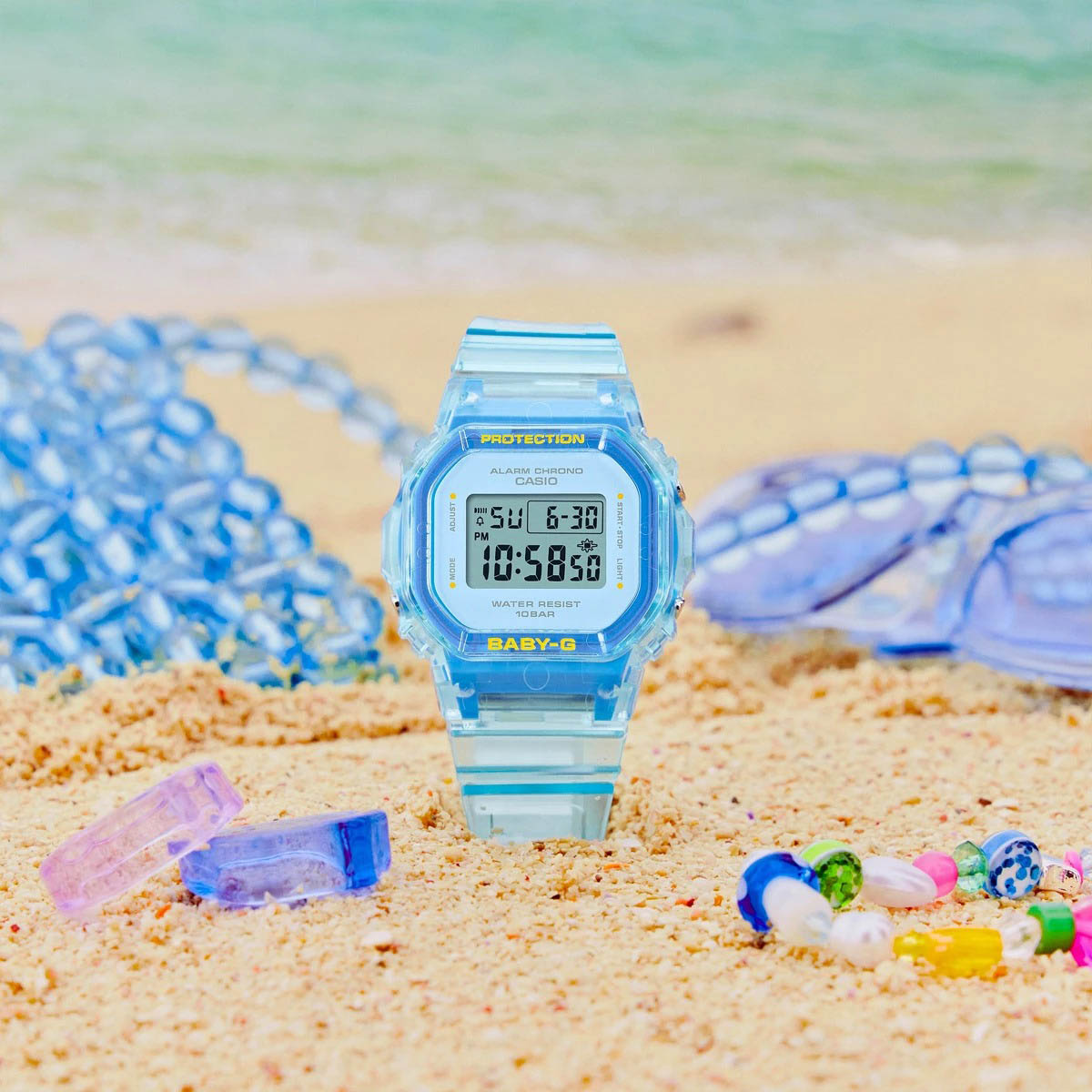 Casio Casio Baby-G BGD-565SJ-2DR (BGD-565SJ-2), baby-g япония женские часы на браслете пластик боковой вид