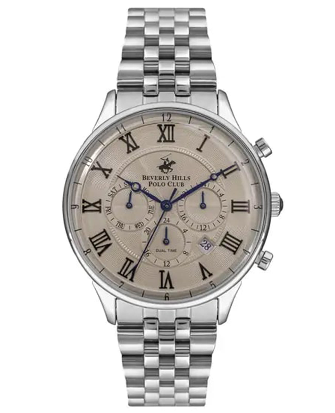 Beverly Hills Polo Club Beverly Hills Polo Club BP3237X.340  BP3237X.340 кварцевые мужские часы шампань циферблат, браслет нержавеющая сталь — вид спереди