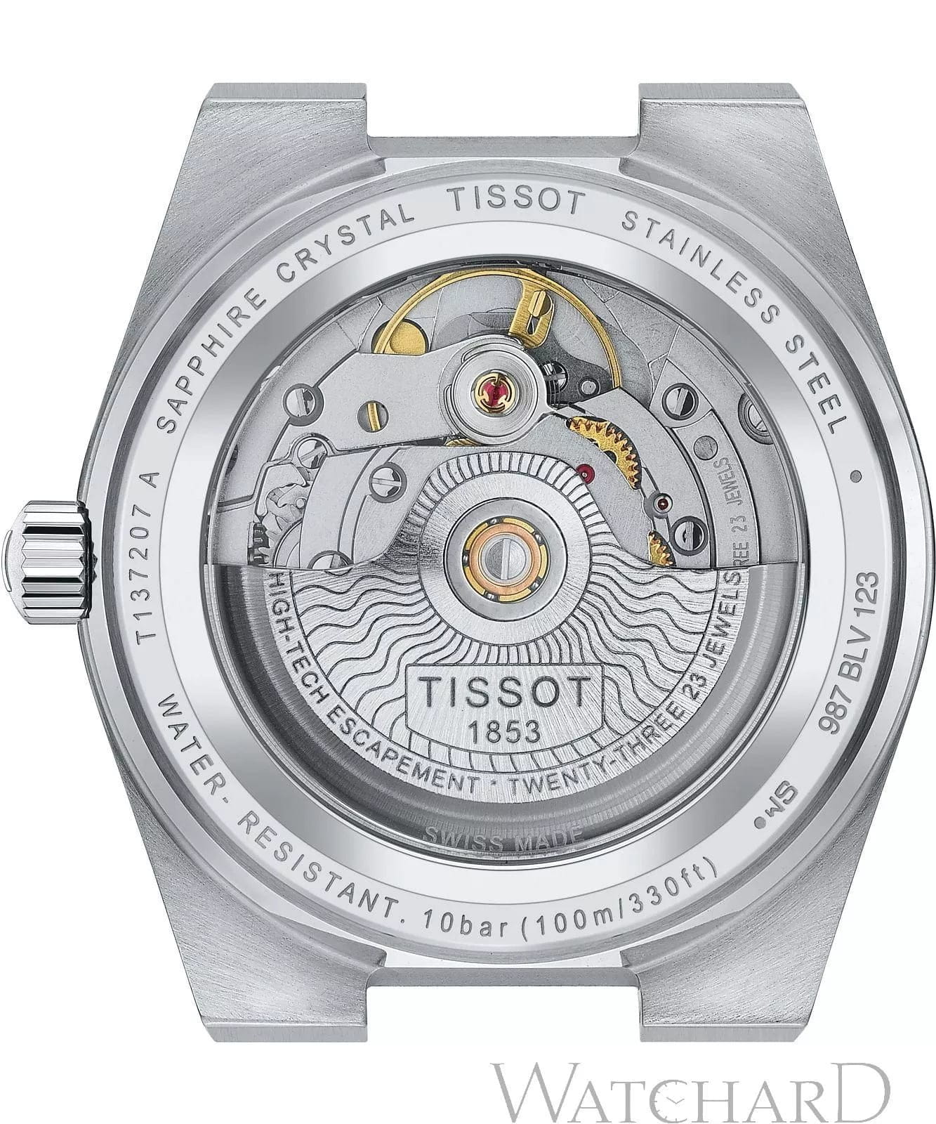 Оригинальные часы Tissot Tissot PRX Powermatic 80 35 ММ T137.207.11.351.00 механические калибр механизма powermatic 80.111 общий вид