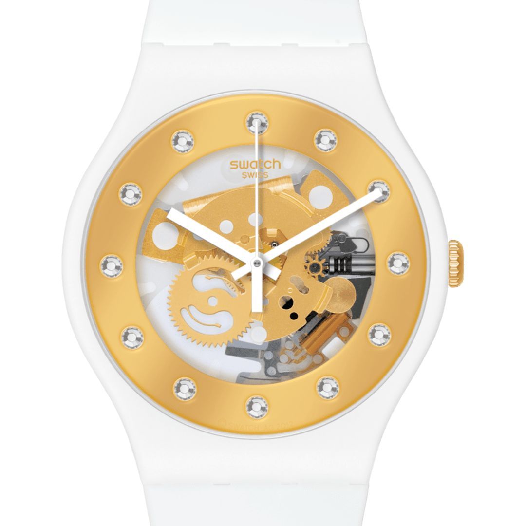 Swatch Swatch New Gent Biosourced Lacquered SO29W105 , наручные женские часы фото под углом