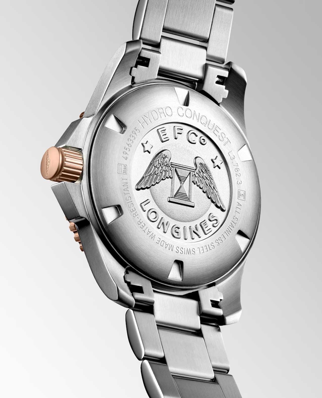 Longines L37823987 мужские часы застежка крупным планом