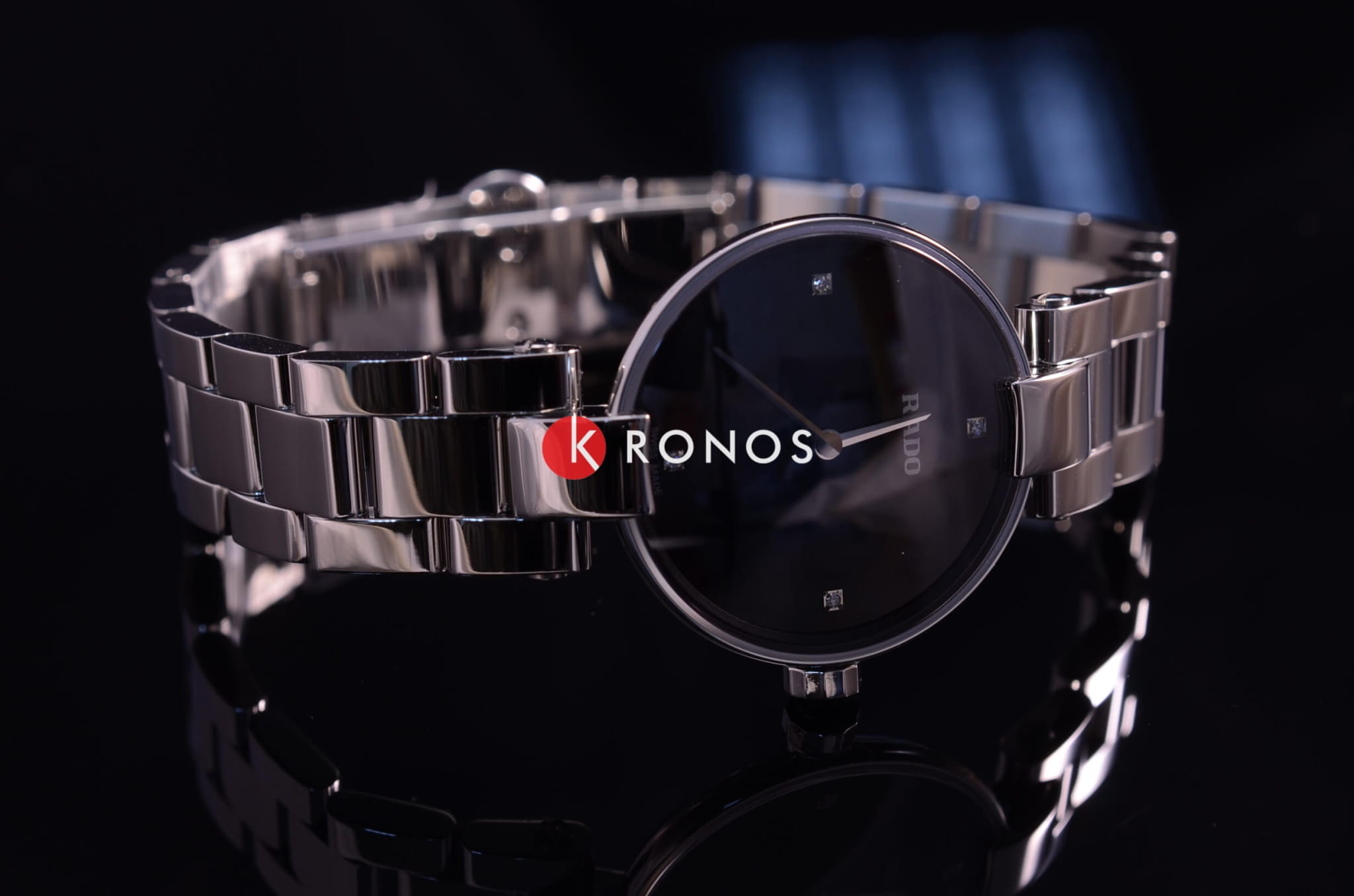 Оригинальные часы Rado Rado Coupole Diamonds R22854703 кварцевые калибр механизма eta 280.002 общий вид