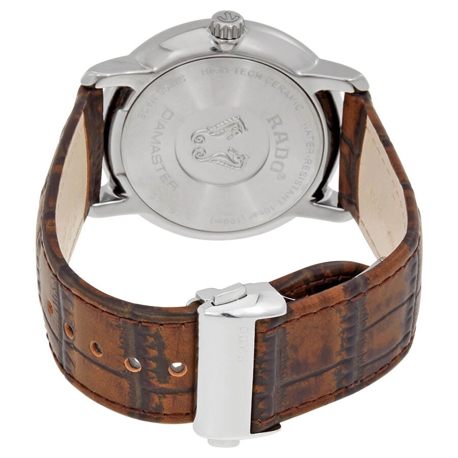 Rado Rado Diamaster R14135306, diamaster швейцария мужские часы на браслете кожаный боковой вид