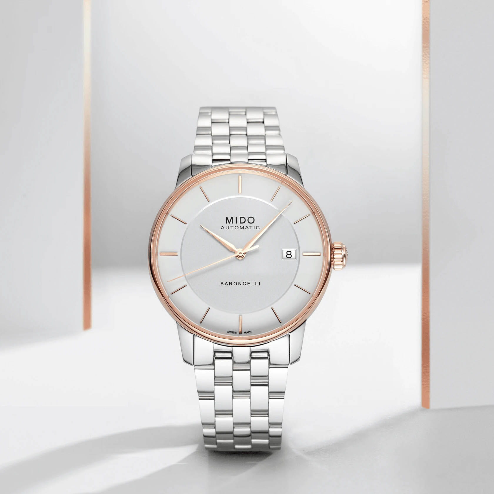 Mido Mido Baroncelli Signature Lady M037.207.21.031.00 женские часы белый циферблат на запястье