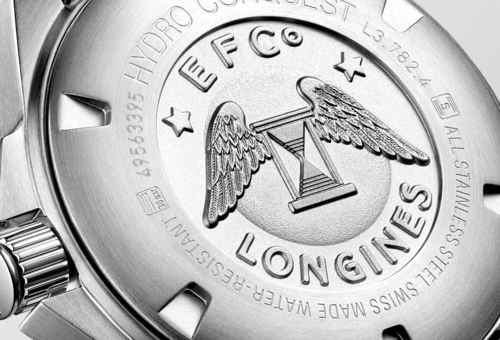 Longines Longines HydroConquest L3.782.4.06.6  — детали корпуса и нержавеющая сталь