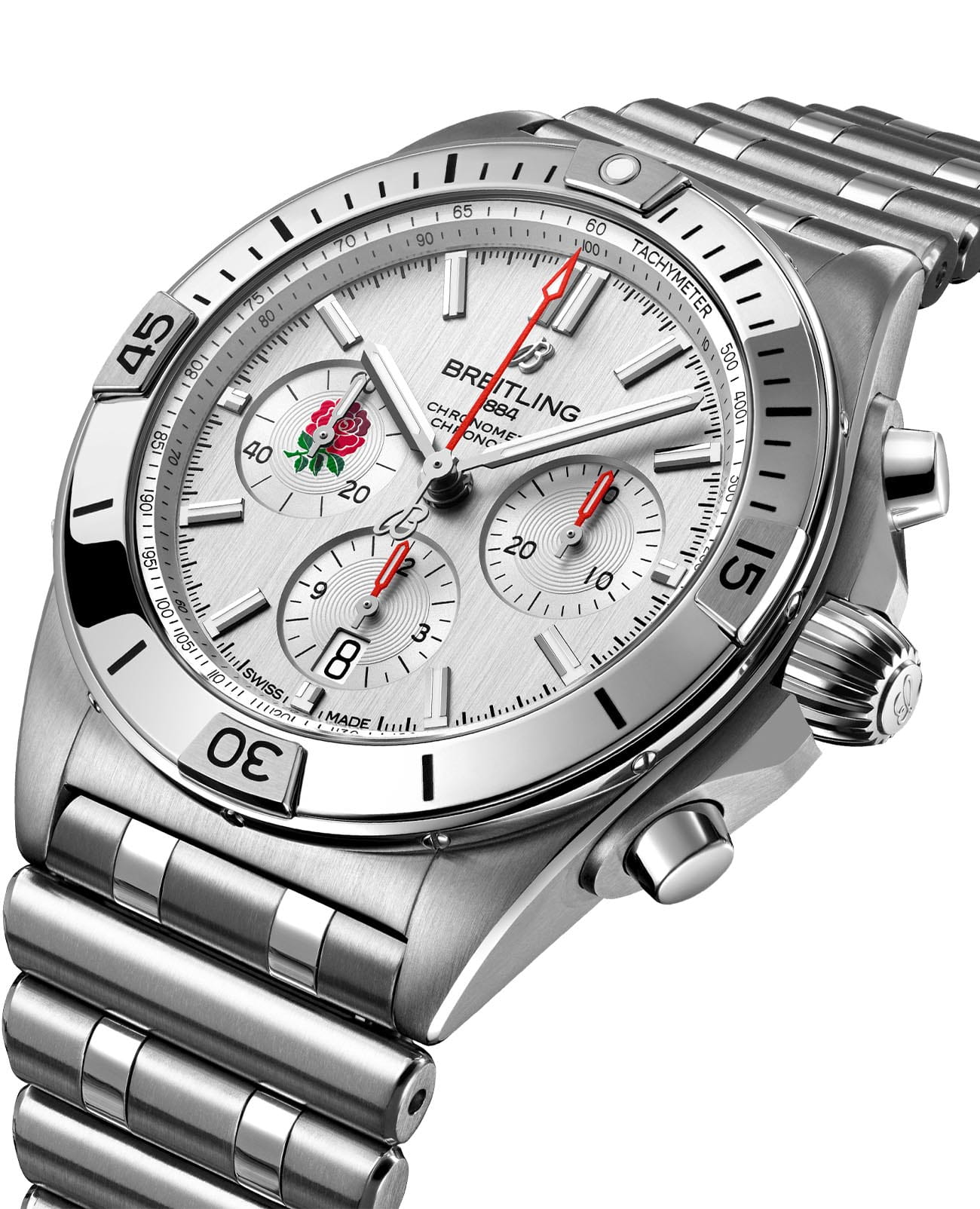 Breitling Breitling Chronomat B01 42 Six Nations England AB0134A71A1A1 , наручные мужские часы фото под углом