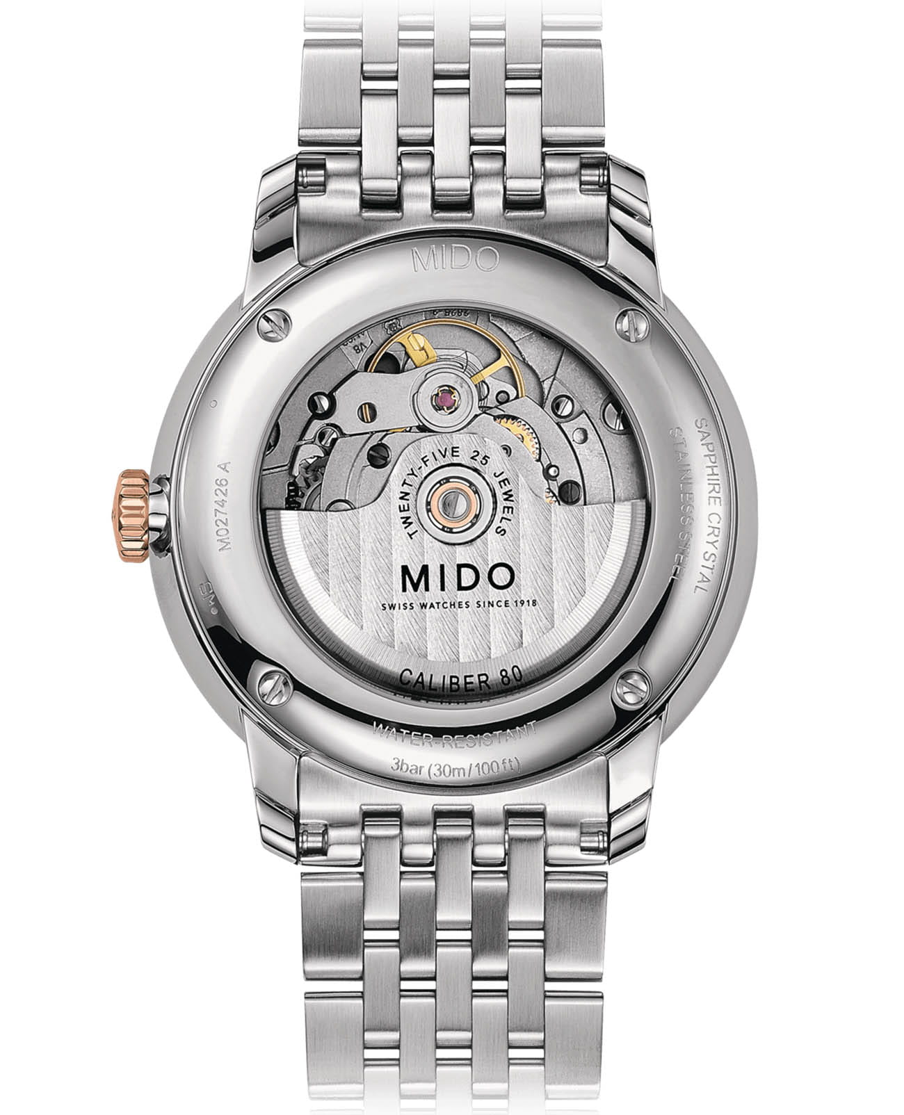 Mido Mido Baroncelli Big Date M027.426.22.088.00 , наручные мужские часы фото под углом